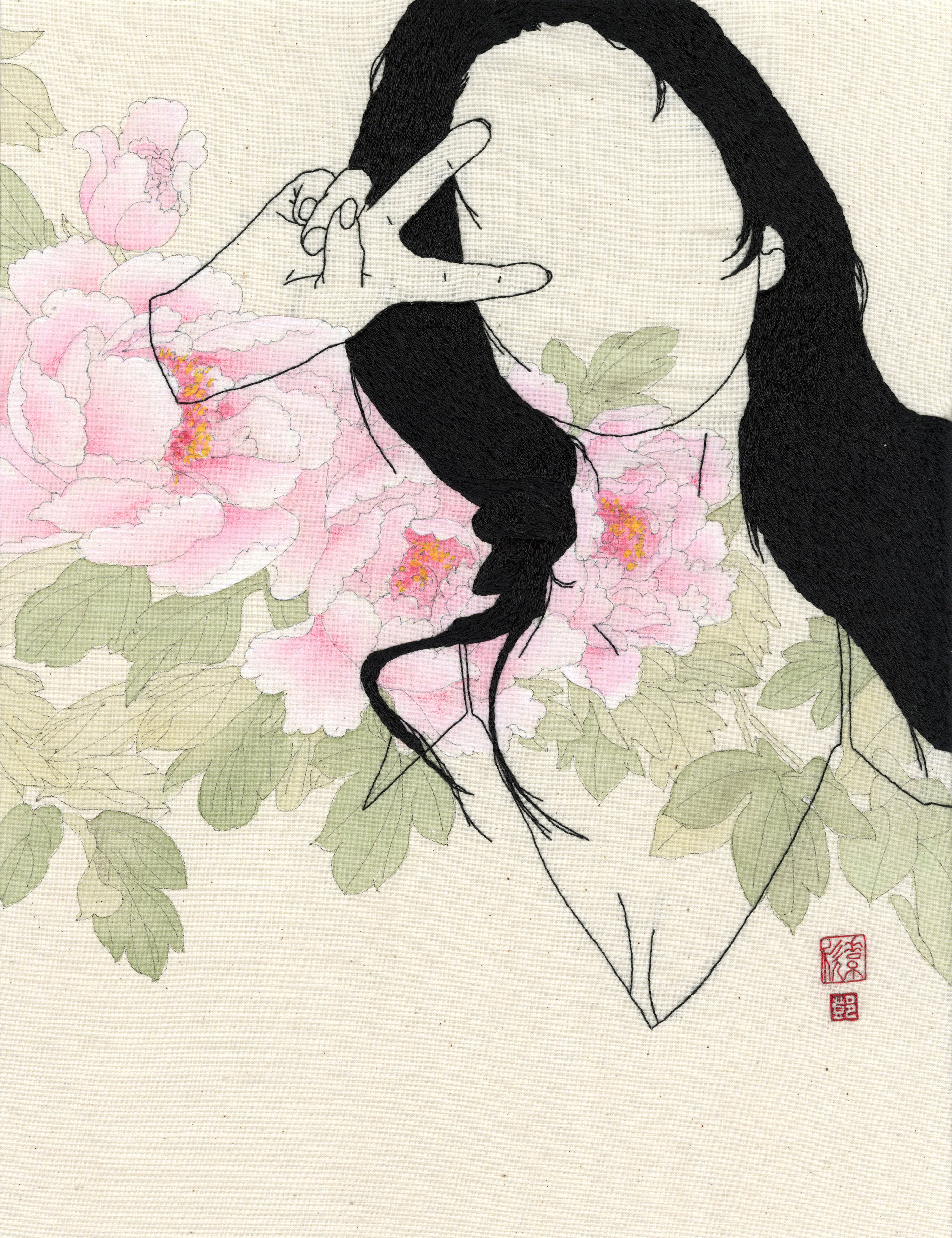 Peace Sign Peony